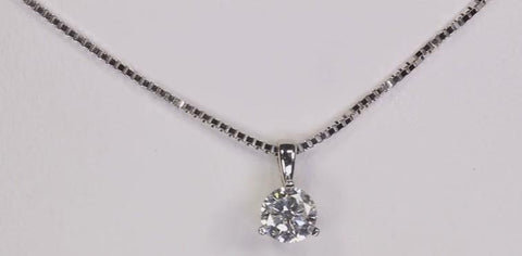 1.50 Prong Set Round Diamond Necklace Pendant White Gold 14K Jewelry 1.50 Prong Set Round Diamond Necklace Pendant White Gold 14K Jewelry