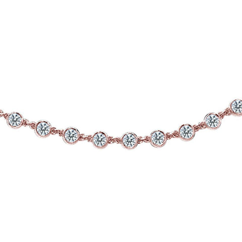 20 Carat Yards Diamond Necklace Pendant Rose Gold Diamond Yard 32