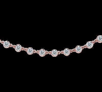 20 Carat Yards Diamond Necklace Pendant Rose Gold Diamond Yard 32