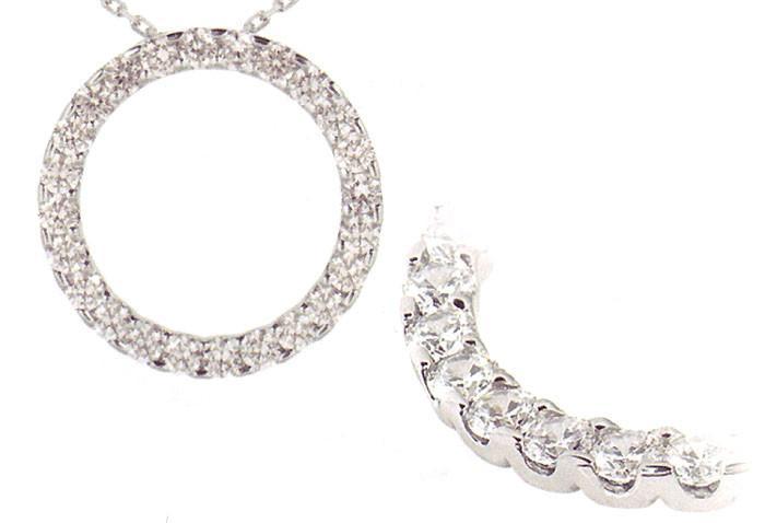 3.60 Carats Round Brilliant Diamond Pendant With Chain Necklace