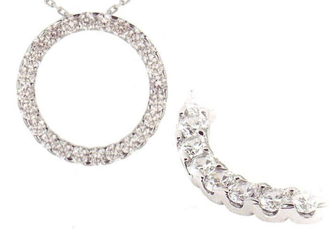 3.60 Carats Round Brilliant Diamond Pendant With Chain Necklace