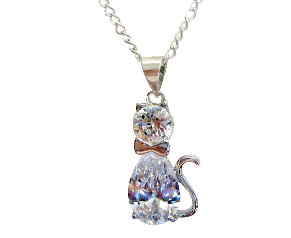 Big Round & Pear Diamond 3.50 Carats Memorable Lovely Pin Pendant Gold White 14K