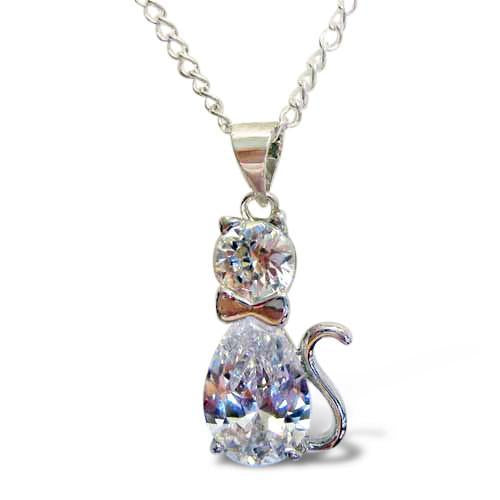 Big Round & Pear Diamond 3.50 Carats Memorable Lovely Pin Pendant Gold White 14K