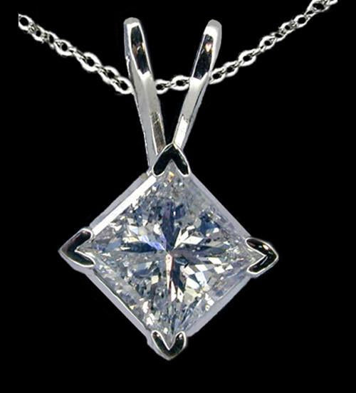 Big Diamond 3.01 Ct. Pendant Locket With Chain Gold New