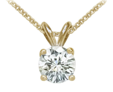 Big Diamond Pendant With Chain 4 Ct. Diamonds Necklace