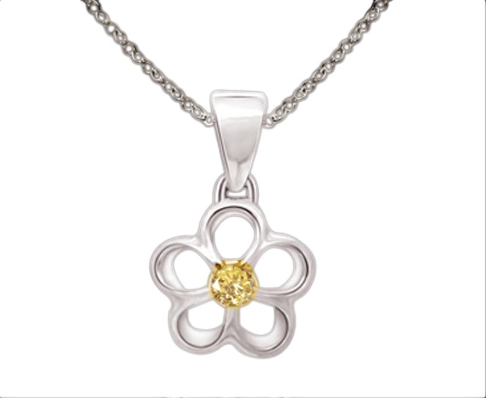 Yellow Canary Diamond Pendant 0.50 Ct. Diamond Locket