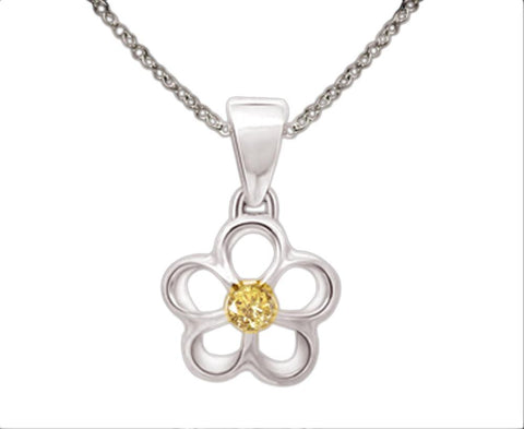 Yellow Canary Diamond Pendant 0.50 Ct. Diamond Locket