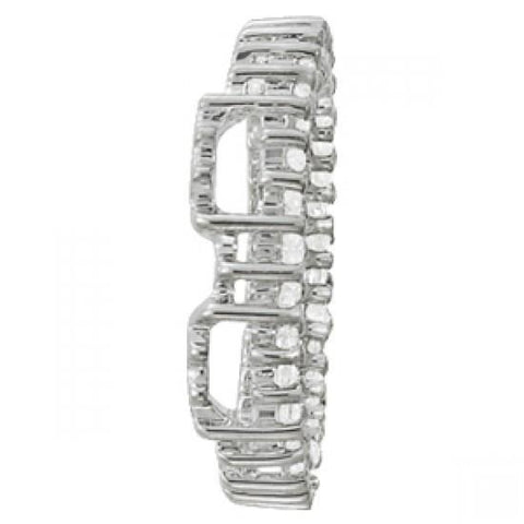 1.25 Carats Round Diamonds Circle Pendant Without Chain White Gold 14K