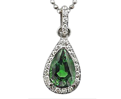 2.51 Ct.Natural Diamonds Pendant Necklace Pear Cut New