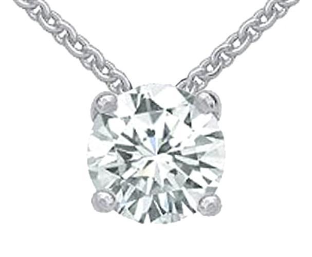 2 Cts. G Si1 Diamond Pendant Necklace With Chain New