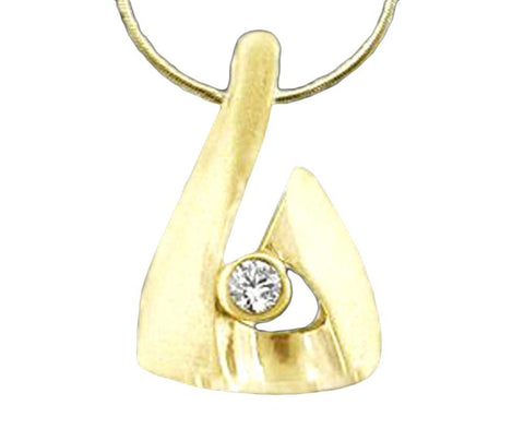 1.5 Ct. Diamond F Vs1 Yellow Gold Pendant Necklace New