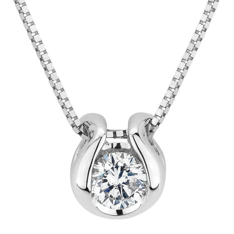 2.50 Ct Solitaire Round Cut Diamond Pendant Necklace White Gold 14K