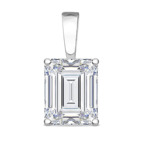 2 Carats G-Vs2 Diamond Women Necklace Pendant White Gold 14K
