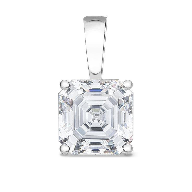1 Carats Beautiful Natural Diamond Necklace Pendant White Gold 14K