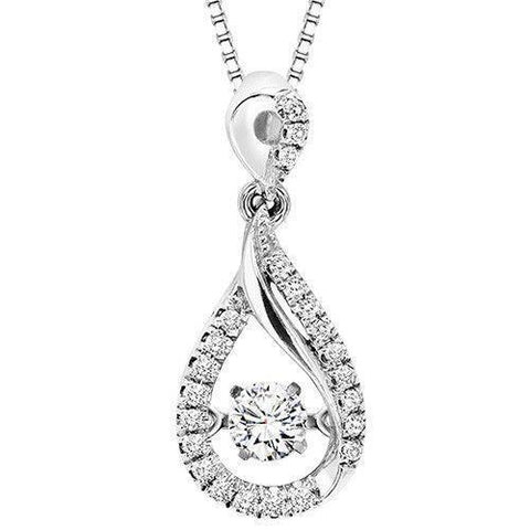 Round Shape Fine Diamond Ladies Necklace Pendant White Gold 14K 1.25 Carats