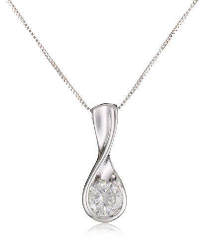 0.50 Carats Round Diamond Necklace Pendant White Gold Fine Jewelry