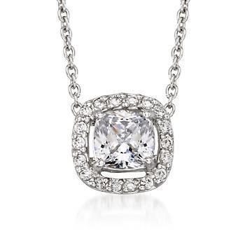 2.25 Carats Round Cut Diamond Women Necklace Pendant Gold Jewelry