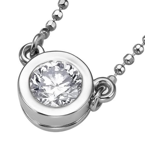 White Gold 14K G Vs2 Diamond Pendant Necklace 1.50 Carats