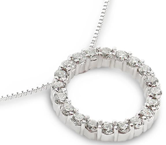 5 Carats Circle Of Life Diamond Pendant With Chain