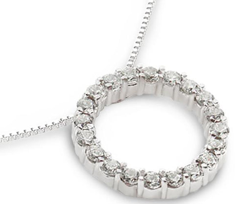 5 Carats Circle Of Life Diamond Pendant With Chain