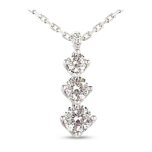 1.01 Carats Diamond Trilogy Pendant Journey Collection