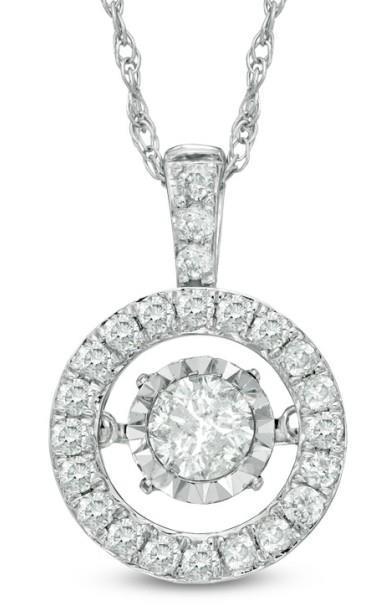 Diamond Pendant Necklace 4.95 Ct Gorgeous Round Cut White Gold 14K Jewelry