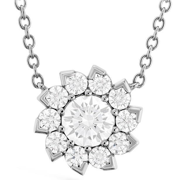 White Gold 14K 3.00 Carats Sparkling Round Cut Diamonds Necklace Pendant