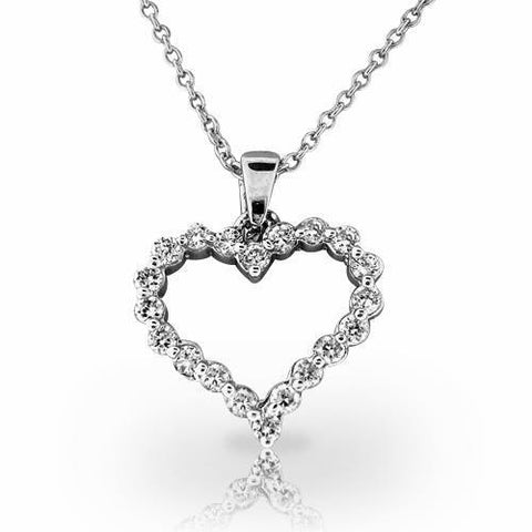 F Vvs1 5.00 Carats Round Cut Diamonds Pendant Necklace Gold White 14K
