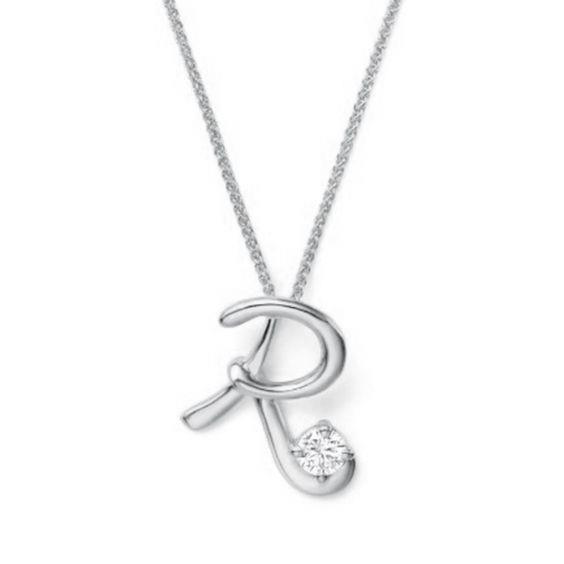 F Vs1 Sparkling 1.00 Carat Round Diamond Pendant Necklace 14K Gold White