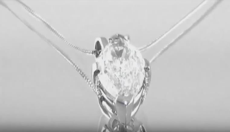 Big Solitaire Marquise Diamond Necklace Pendant White Jewelry 5 Ct.