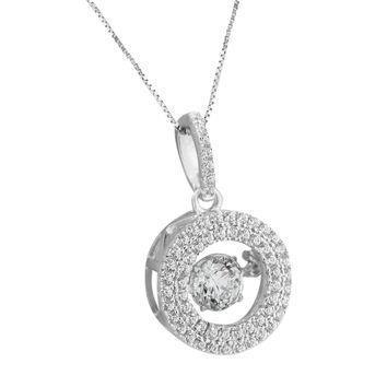Round Brilliant Cut 2.50 Ct Diamonds Necklace Pendant White Gold 14K