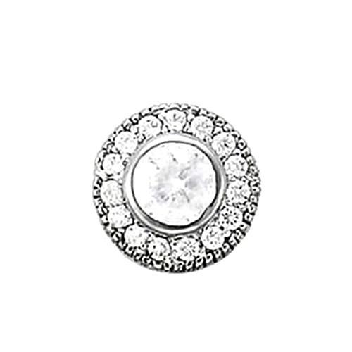 Approx. 0.44 Carat Diamonds Pendant White Gold 14K
