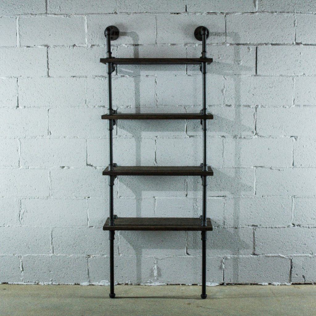 Sacramento Industrial Chic  27” Wide  4-Tier Etagere Bookcase