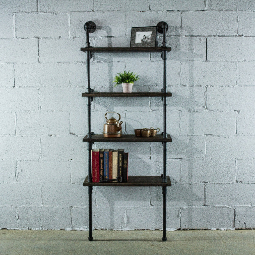 Sacramento Industrial Chic  27” Wide  4-Tier Etagere Bookcase