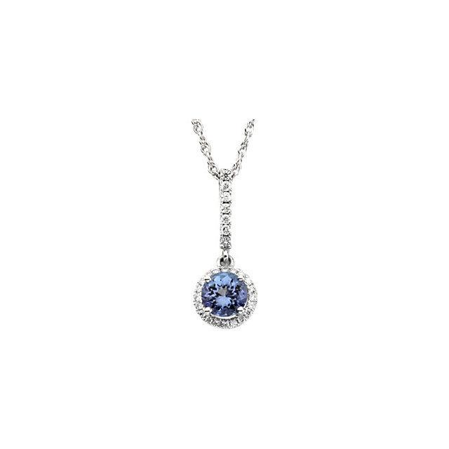 Genuine Sri Lanka Blue Sapphire & Diamond Pendant Fancy