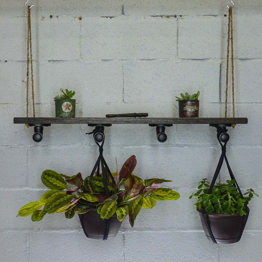 Portland Industrial Chic Hanging Shelf Planter