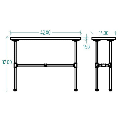Corvallis Industrial Chic Console Table