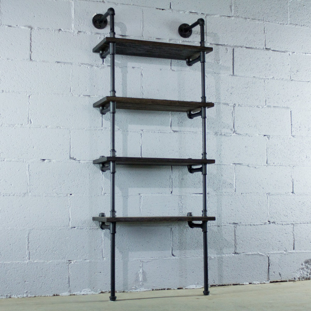 Sacramento Industrial Chic  27” Wide  4-Tier Etagere Bookcase