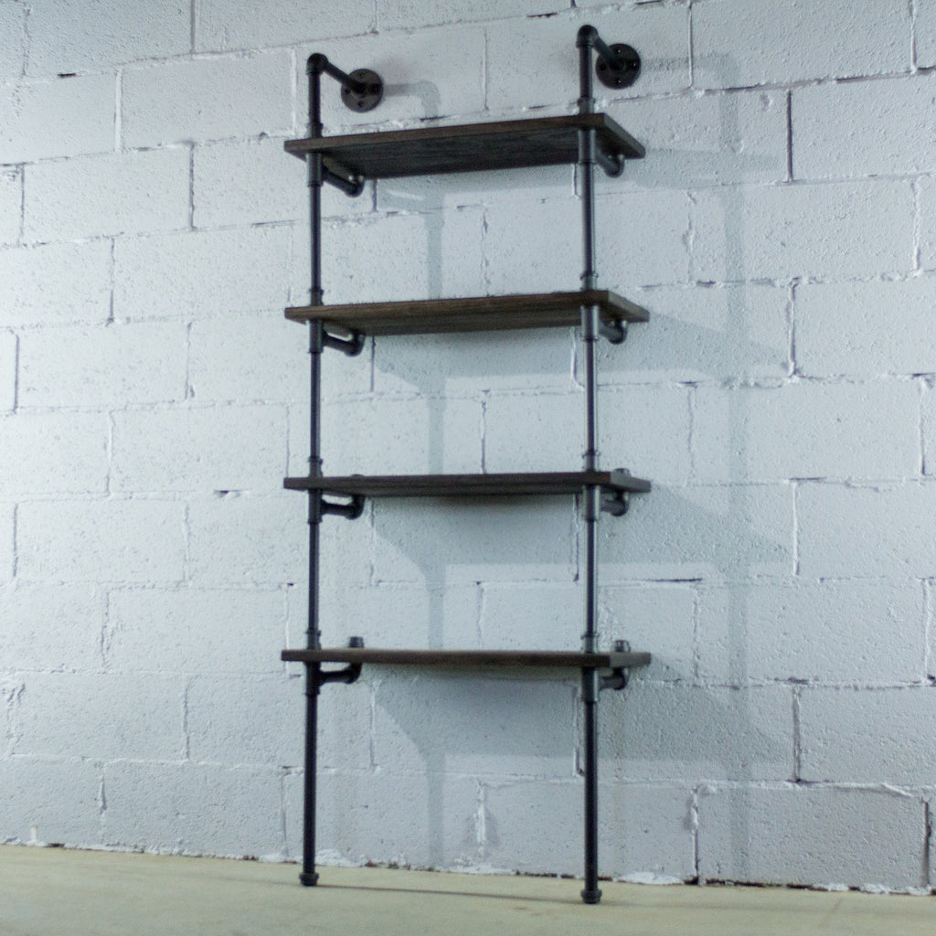 Sacramento Industrial Chic  27” Wide  4-Tier Etagere Bookcase