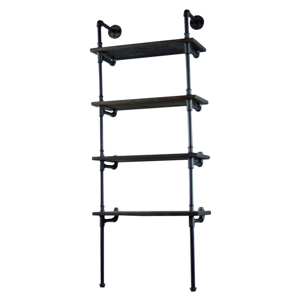 Sacramento Industrial Chic  27” Wide  4-Tier Etagere Bookcase