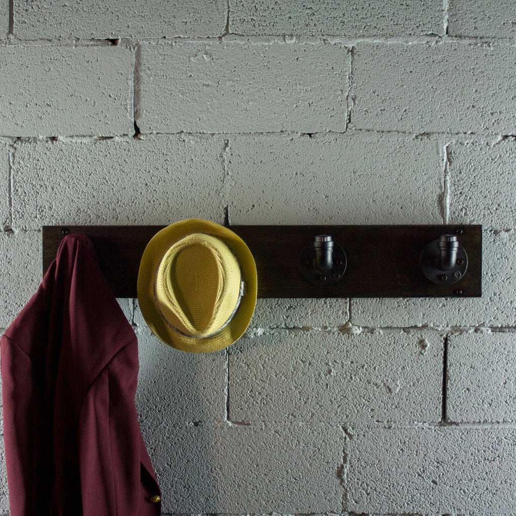 San Antonio Industrial Wall Mounted Coat Rack